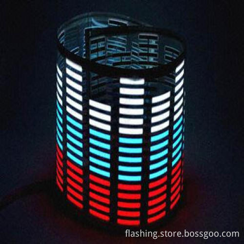 Hot selling sound activated equalizer EL car stickers